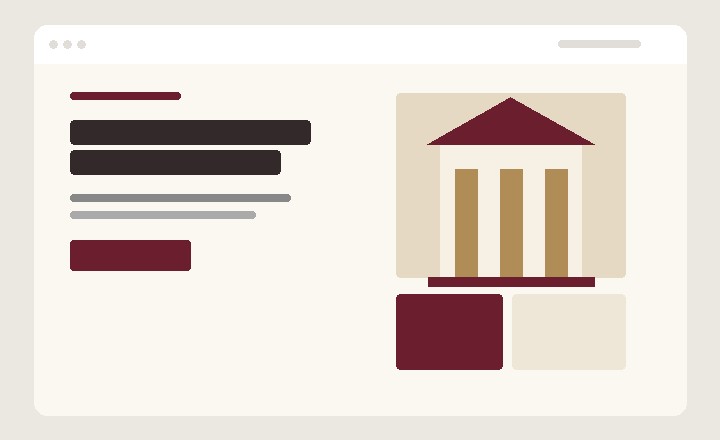 Abstract preview of an understated legal practice website